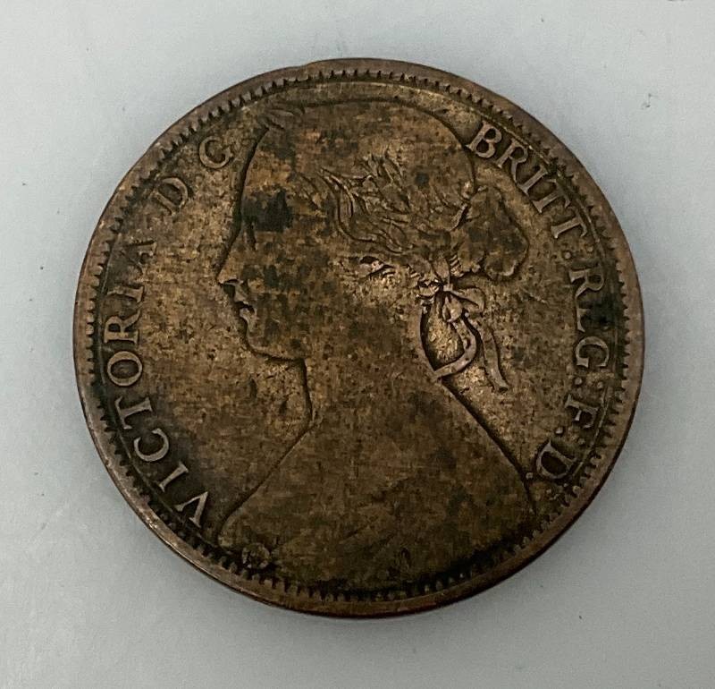 1861 British Victoria Penny