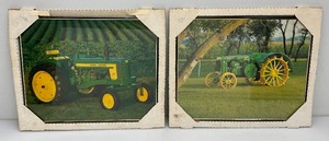 Two Framed 16 x 20 John Deere Pictures
