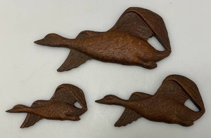 Relisted Do To No Show Three Piece Duck Wall Hangings Biggest 9, 7 14 , 5 14