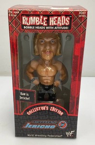 Collectible Rumble Heads Bobble Head With Attitude Collectors Edition CHRIS JERICHO WWF (New In Box)