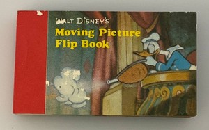 1980s Walt Disney Donald Duck & Mickey Mouse Double Sided Flip Book  1 34 x 2 78
