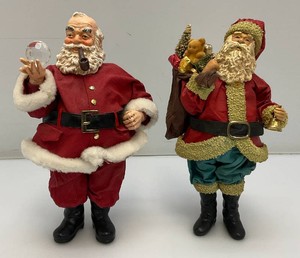 Two Vintage Collectible Santas Including Clothtique And More