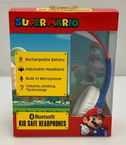 Collectible Super Mario Bluetooth Kid Safe Headphone Set (New Old Stock)