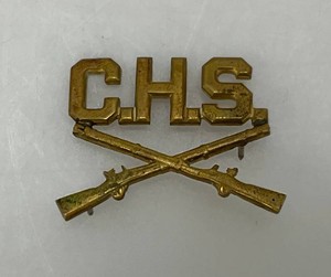 RARE WWI Era Cadet High School Infantry Collar Pin