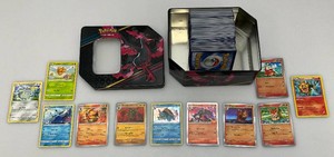 Misc. Unsorted POKEMON Cards In Pokemon Tin