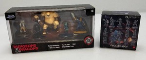 Collectible Dungeons & Dragons Die Cast Miniature Figures Set & Wildspire Miniature Spellblades Figures