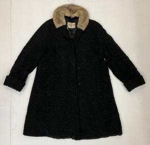 Mid Century Gershcow Furs Persian Lamb Fur Coat Size MedLarge Missing buttons