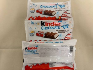 3x 20bars Kinder Chocolate-Snack Size