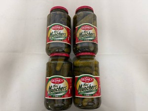 4x 32oz Gedney Mini Munchers Dills