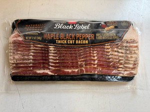 EE. 4x 12oz Maple Black Pepper Thick Cut Bacon