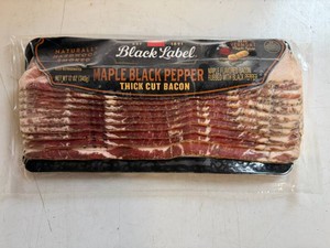 EE. 4x 12oz Maple Black Pepper Thick Cut Bacon