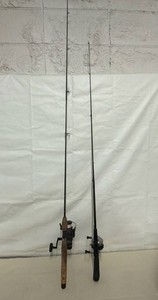 2 Fishing Rods wReels See Photos for Specifics