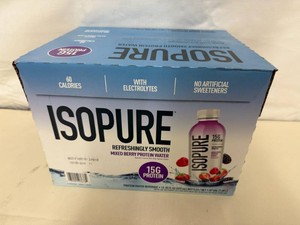 12x 20oz Isopure Protein Water-Mixed Berry
