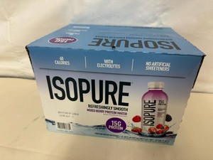 12x 20oz Isopure Protein Water-Mixed Berry