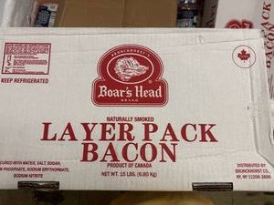 15lbs Boars Head Layer Pack Bacon
