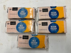 5x 8oz Mild Cheddar Cheese Block
