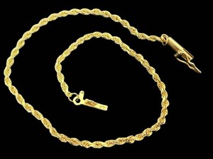 14K Gold Rope Bracelet
