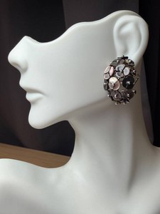 Earrings - Iridescent Shell Floral Statement Pair