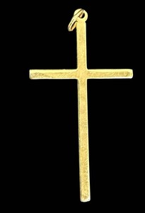 Gold Cross Pendant - 14k Hallmarked