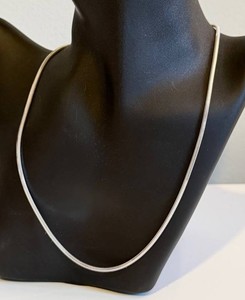 Snake Chain Necklace - Sterling Silver 925 Italy