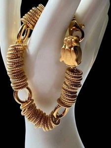 Vintage Panther Gold-Tone Bracelet