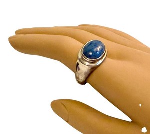 Sterling Silver Sodalite Ring Size 9