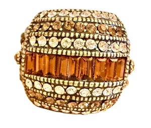 Ring - Heidi Daus Crystal Pave Art Deco Square Size 8