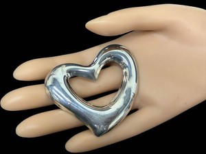 Vintage Heart Brooch - Sterling Silver 925