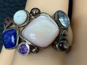 Gemstone Ring - Sterling Silver Size 9