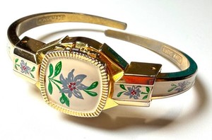 Vintage Watch - Cadix Swiss Made Floral Bracelet