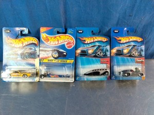 Four unopened vintage Hot Wheels diecast cars