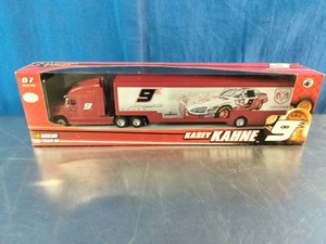 Winners Circle NASCAR 164 scale die-cast transport semi-truck and trailer featuring driver Kasey Kahnes #9 Dodge team