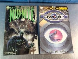 Two DC Comics graphic publications Doctor Mid-Nite #2 (1999) by Matt Wagner and John K. Snyder III, and Countdown to Infinite Crisis The OMAC Project (2005) by Greg Rucka, Jesus Saiz, and Cliff Richards.