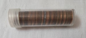 Clear tube of Lincoln Cents - Mixed Dates - Unsearched