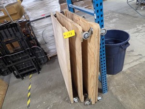 (4) Flatbed Carts, 48x48...