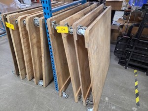 (4) Flatbed Carts, 48x48...