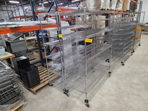 (2) Wire Carts, NSF, 60x24...