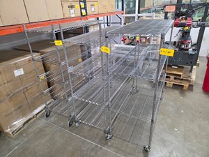 (2) Wire Carts, NSF, 60x24...