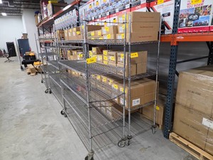 (2) Wire Carts, NSF, 60x24...