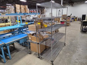 (2) Wire Carts, NSF, 60x24...
