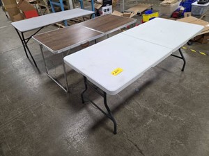 (3) Folding Tables...
