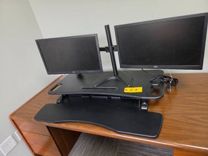 (2) Monitors & Stand...