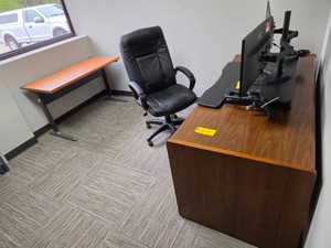 Desk, Credenza, Table, & Chair...