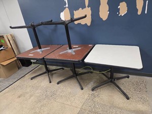 (5) Tables, 35x35...