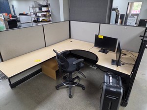 Office Cubical, Chair, & Shredder, ...