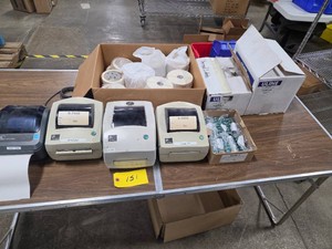(4) Printers & Assorted Labels...