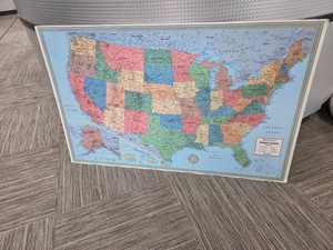 U.S. Map, 50x31...