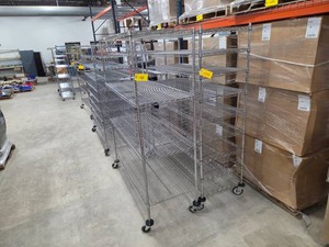 (2) Wire Carts, NSF, 60x24...