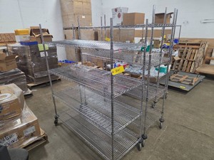 (2) Wire Carts, 60x24...