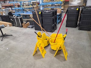 Mop Buckets & Caution Signs...